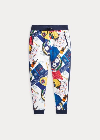 Joggers Polo Ralph Lauren Hombre Blancos Multicolor - The Nautical Racing - QNAZT4739